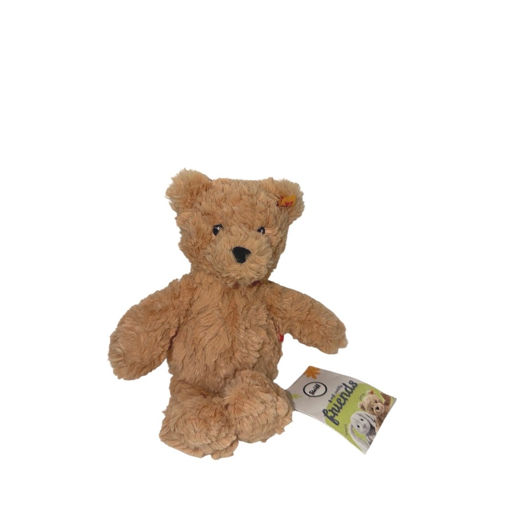 Steiff Soft Cuddly Friends Jimmy Teddy Bear Light Brown Plush 112997 8 Inch NWT